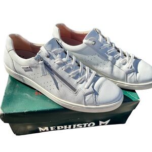 Mephisto Nikita White Leather Shoes